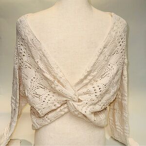 Womens Sweater w Crossover Back